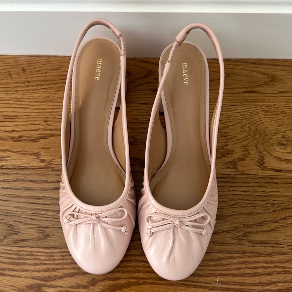 Maeve Pink Ballet Block Heels